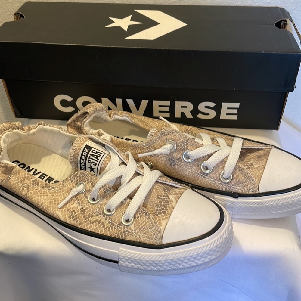 New Snake Print Converse